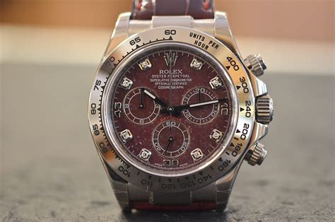 orologio rolex daytona oro cinturino pelle|Rolex Daytona 116519 .